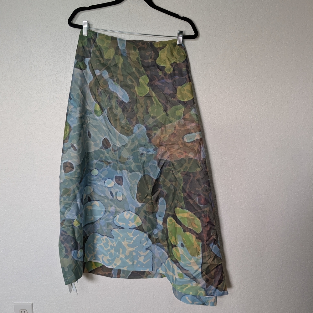 Blue and Green Shower Curtain